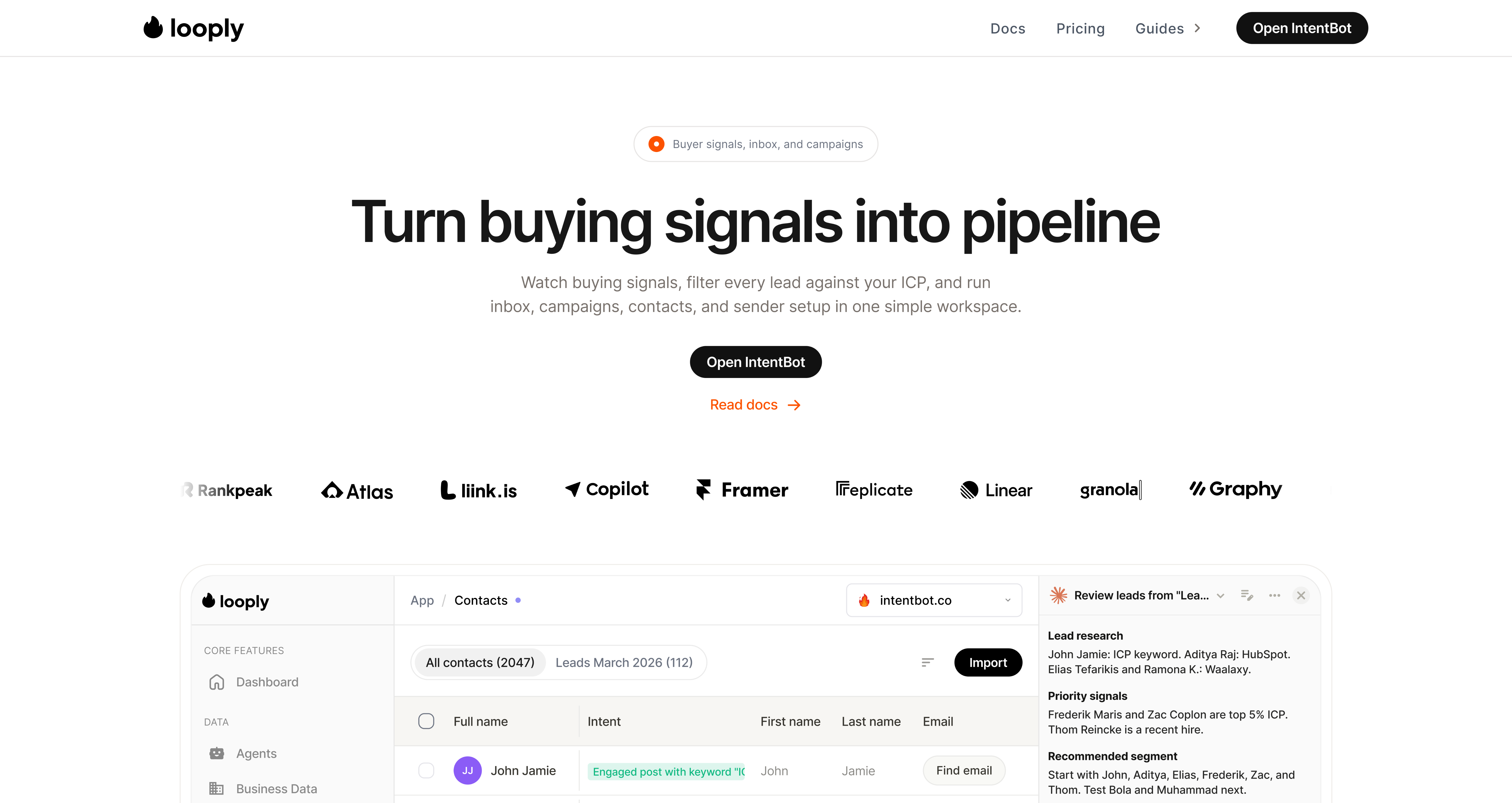 Looply website analysis and brand profile setup